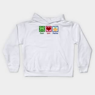 Peace Love Peaches Kids Hoodie